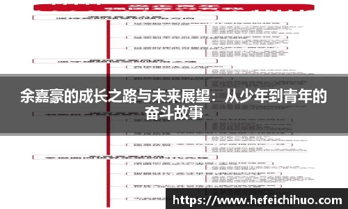 余嘉豪的成长之路与未来展望：从少年到青年的奋斗故事